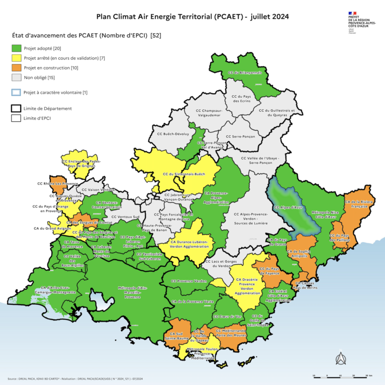 Suivi régional des PCAET Région PACA Alpes Maritimes 06