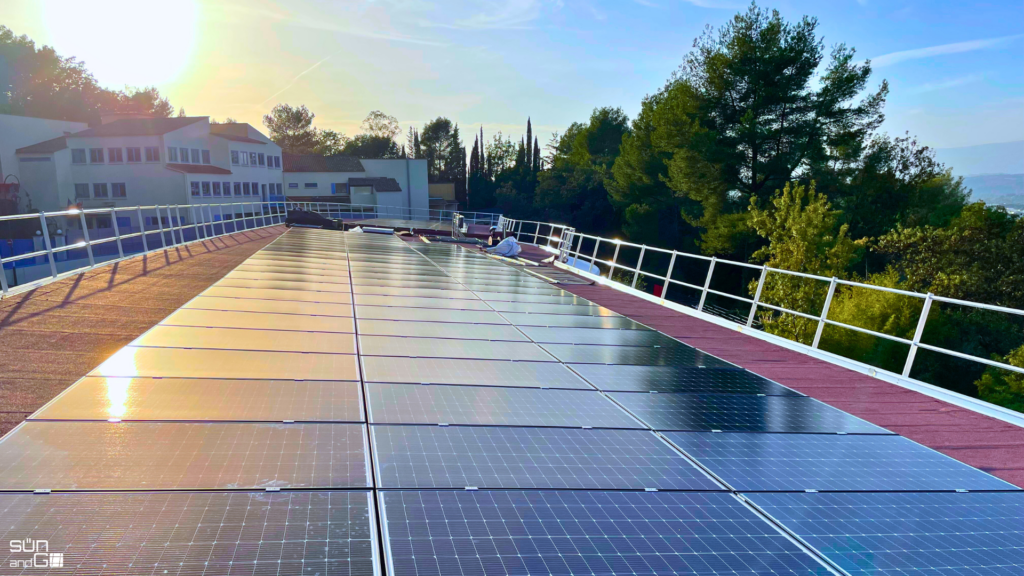 installation photovoltaïques école élémentaire Rebuffel Mougins Région Sud PACA 06 SUN and GO Grasse 06